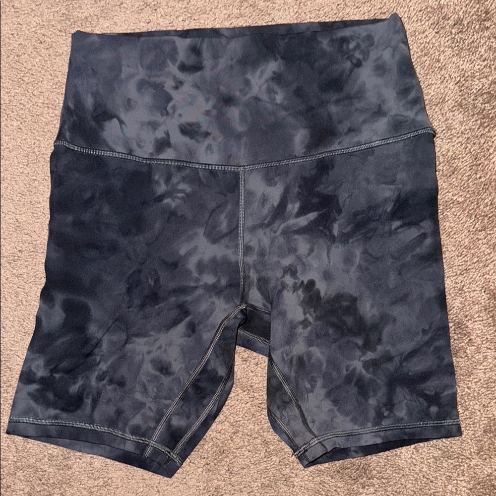 Women's Black Tie-Dye lululemon athletics align 6in